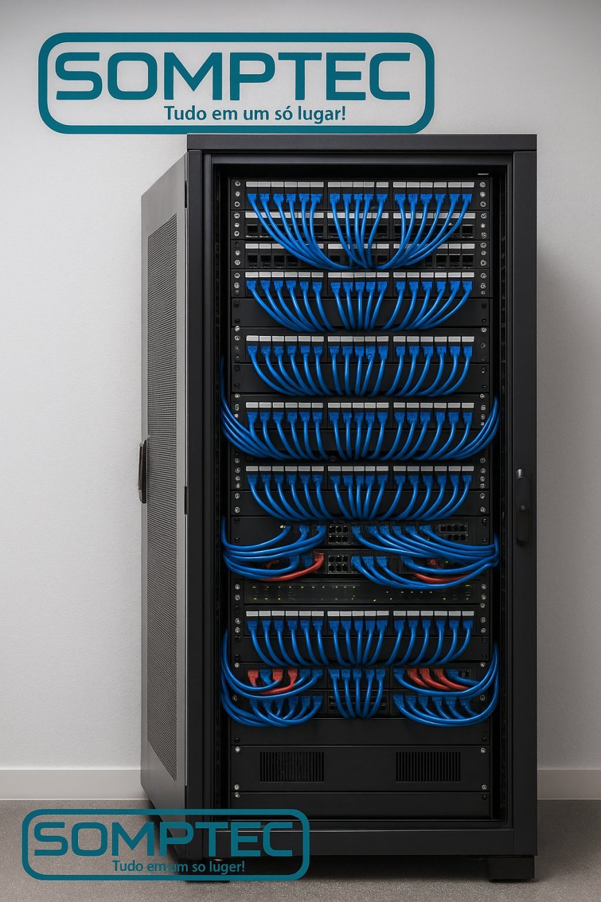 Montagem de rack para servidores